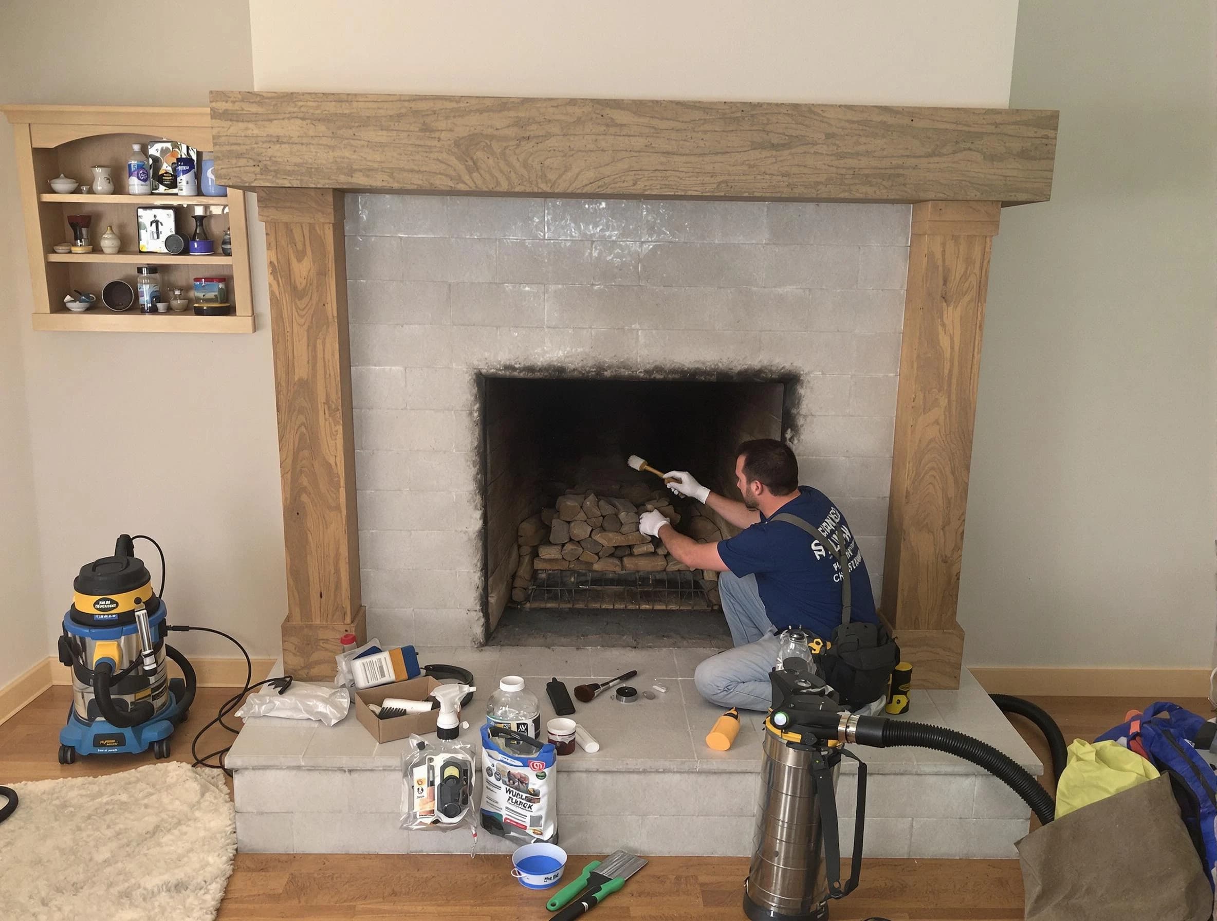 Detailed creosote removal process by Hueytown Chimney Sweep in Hueytown, AL