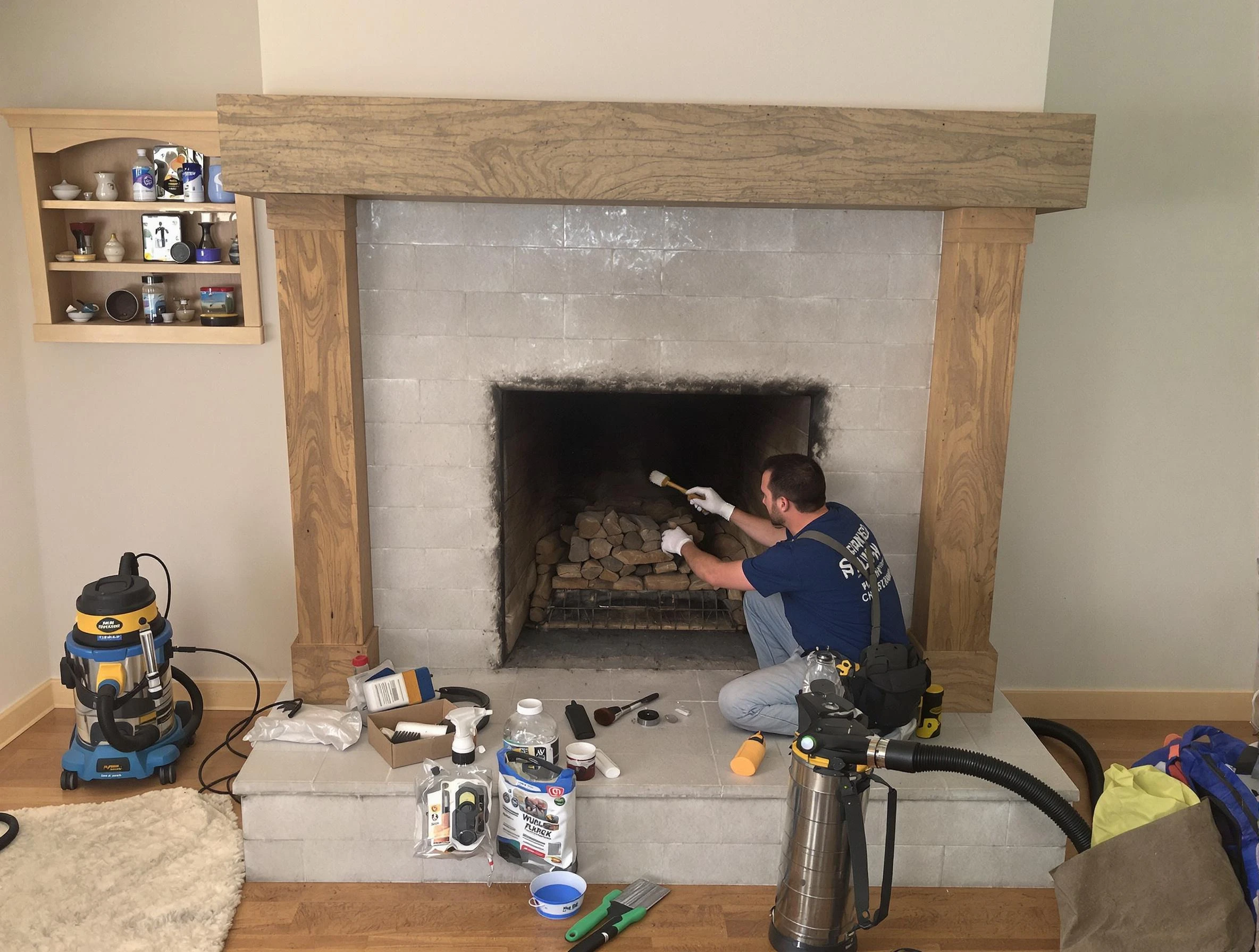 Detailed creosote removal process by Hueytown Chimney Sweep in Hueytown, AL