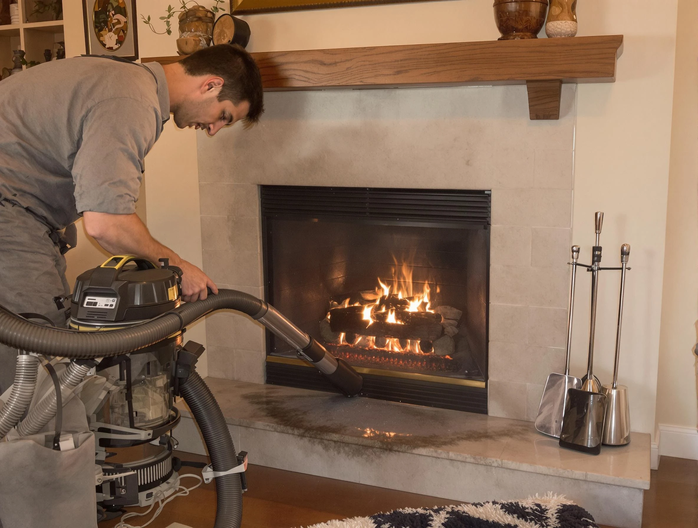 Routine fireplace upkeep by Hueytown Chimney Sweep in Hueytown, AL